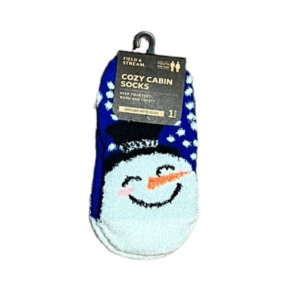Field & Stream Cozy and Warm‎ Youth Size Snowman Socks, NWT